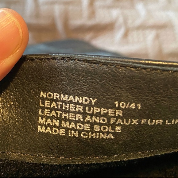 Miz Mooz Normandy Mid Calf Black Leather Riding Boot - Picture 6 of 16